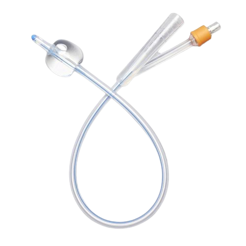 Silicone 2-Way Foley Catheter 12FR - 22FR